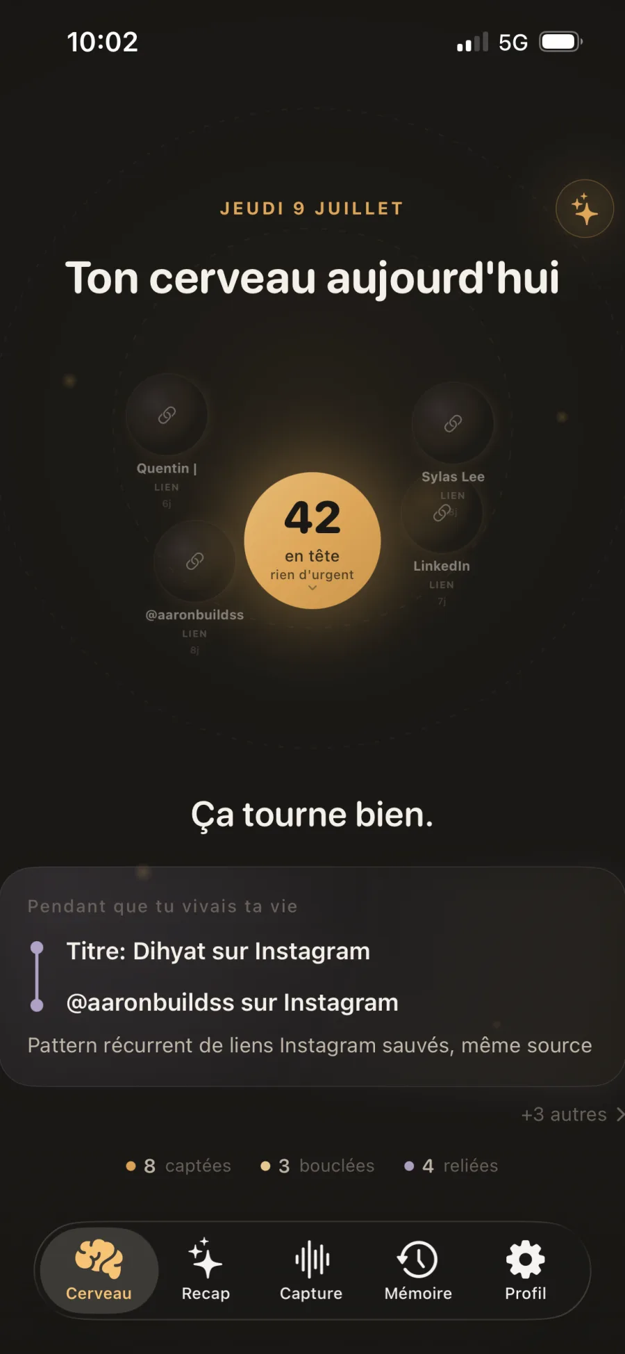 Ton cerveau : idées reliées